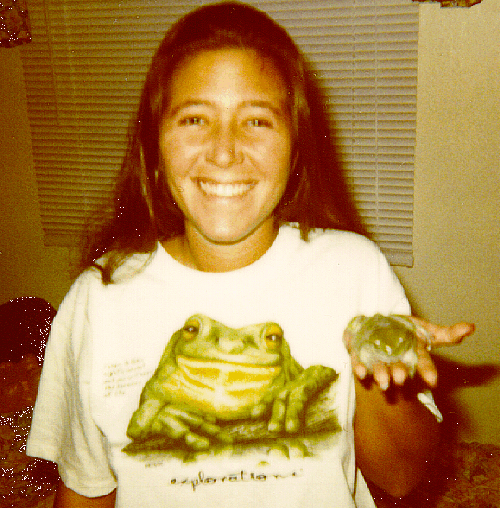 Amanda and frog